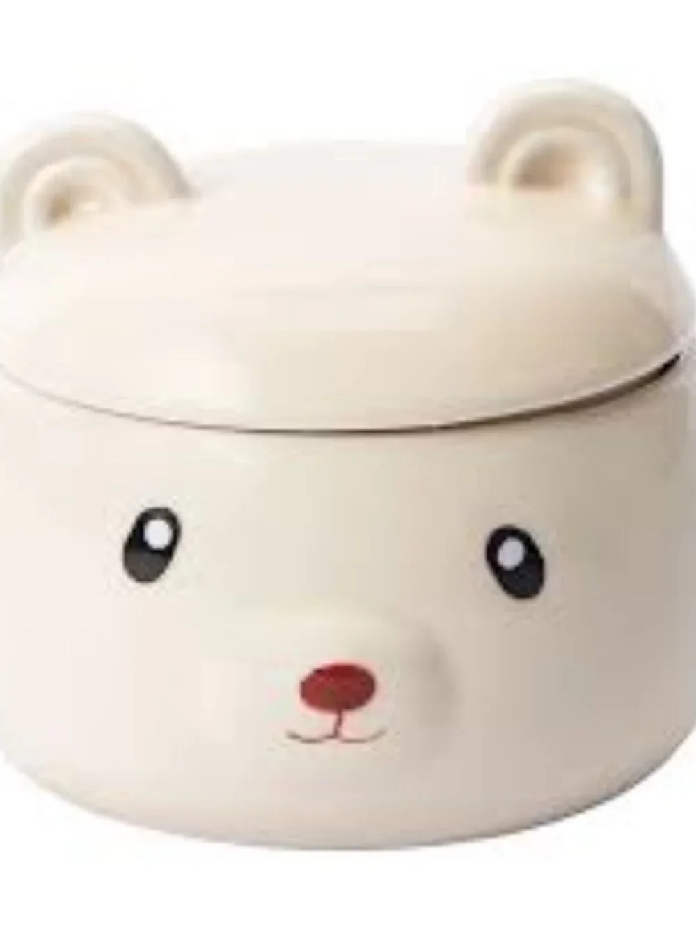 NWT Bear Trinket Jar Cute Animal Jewelry Keepsake Storage Decor